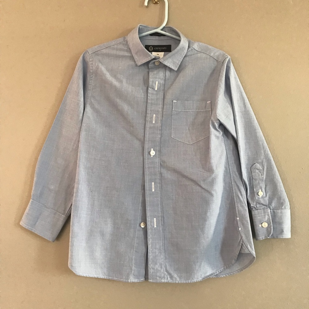J Crew Crewcuts Thompson Dress Shirt Boys Size 4-5